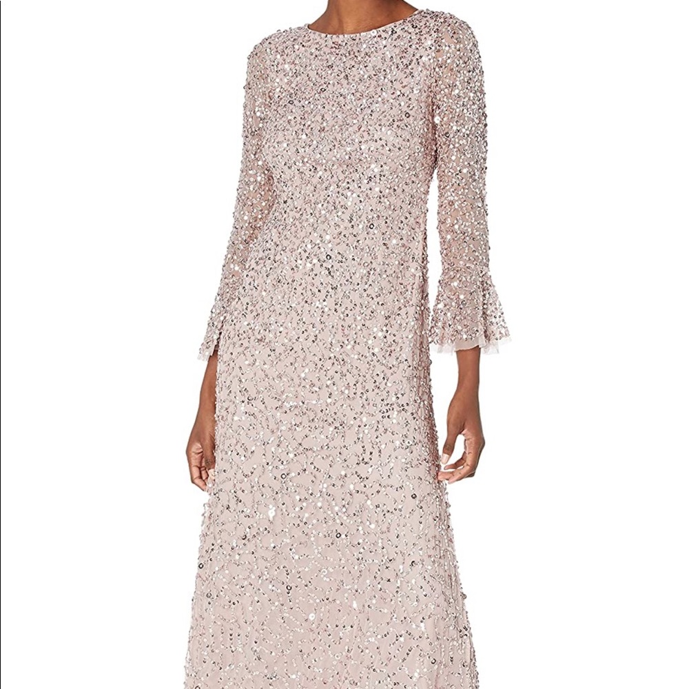 Beautiful Adrianna Papell rose gold gown